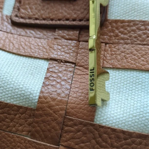 Fossil Rachel tote bag Leather and Canvas - Picture 4 of 10